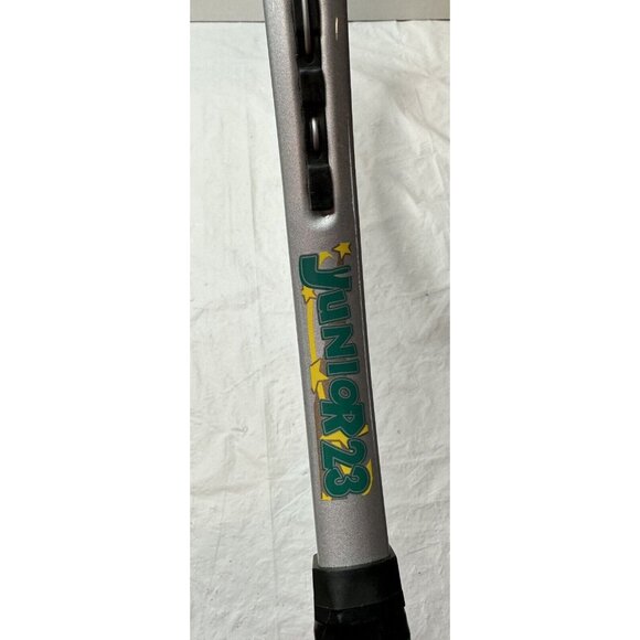 Junior 23 Aero Dynamic Tennis Racquet Green White Grip 3 5/8 Length 23" No Cover - Picture 3 of 9